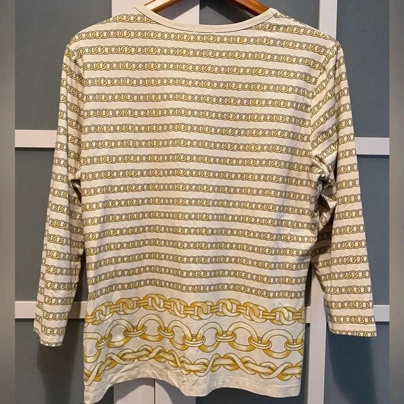 J McLaughlin Signature Catalina Cloth 3/4 Sleeve Crewneck T-shirt EUC Women's XL - Picture 6 of 10